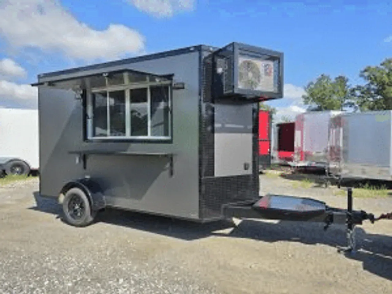 Concession/Vending 2026 6X12 Empire Cargo Trailer 6×12 Concession Trailer Finished Interior With Sinks -eccn612-016857 6 ft. x12 ft.