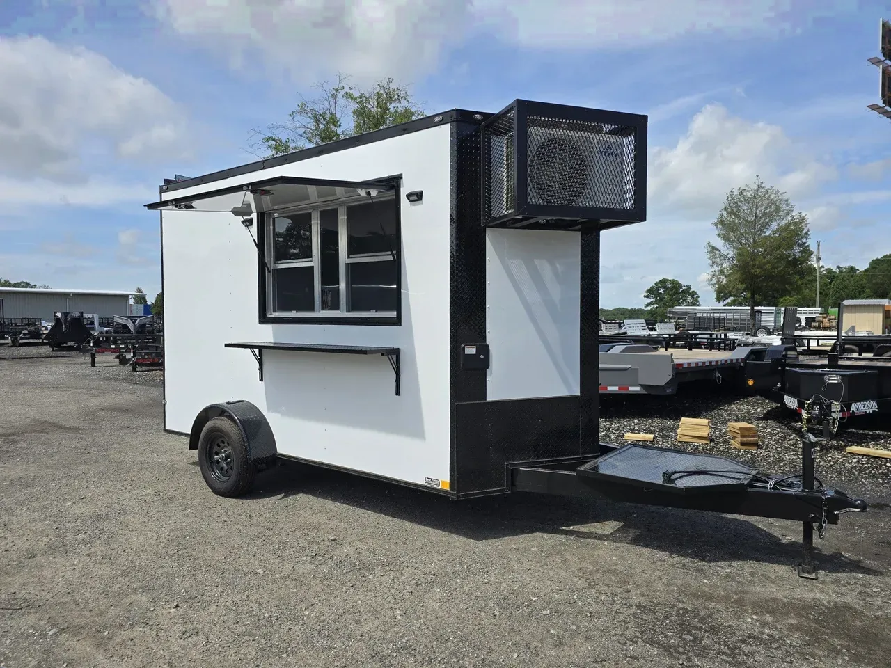 Concession/Vending 2026 6X12 Empire Cargo Trailer 6×12 Single Axle Concession Trailer With Sinks And Electric -eccn612-017068 6 ft. x12 ft.