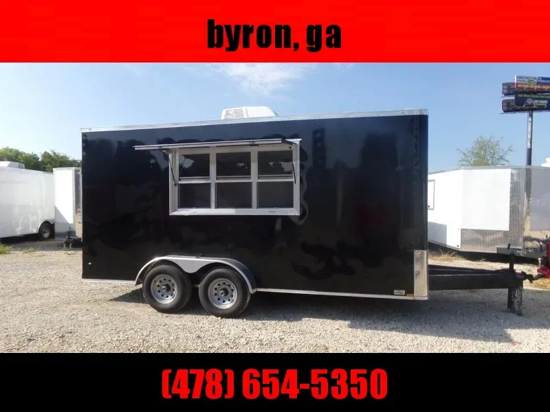 2025 Diamond Cargo 7x14 White Concession Trailer