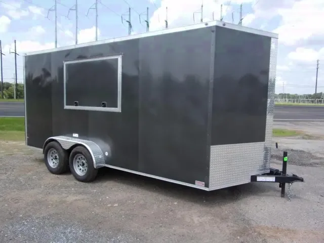 2025 NationCraft 7x14 Charcoal Concession Trailer - Make Offer