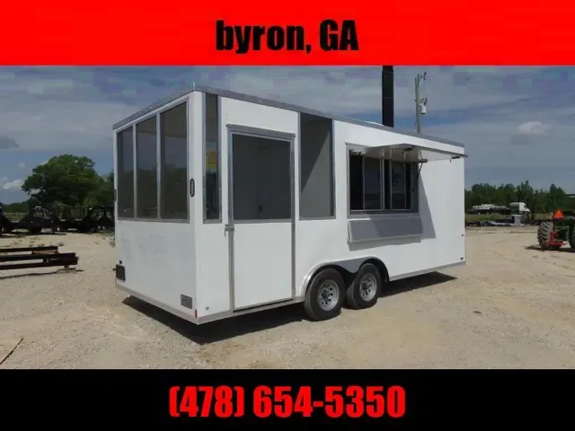 8.5X20 7' Interior w/ 6' Porch Vending / Concession Trailer