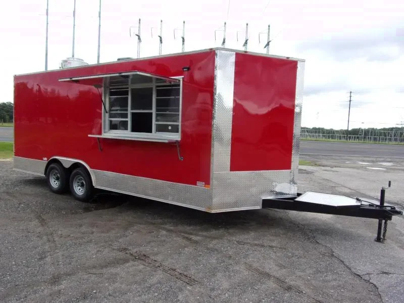 2025 Empire Cargo 8.5x20 Red Concession Trailer for Sale