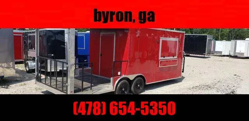 Empire 8.5x22 Concession 14' box 8' Porch Vending / cargo Trailer