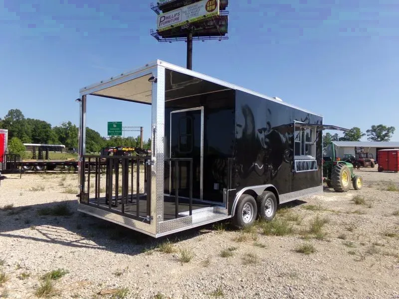 Empire 8.5x22 Concession 16' box 6' Porch Vending / cargo Trailer