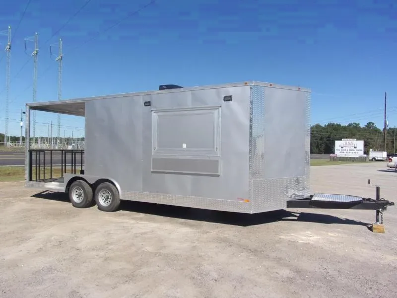 Empire 8.5x22 Concession 14' box 8' Porch Vending / cargo Trailer