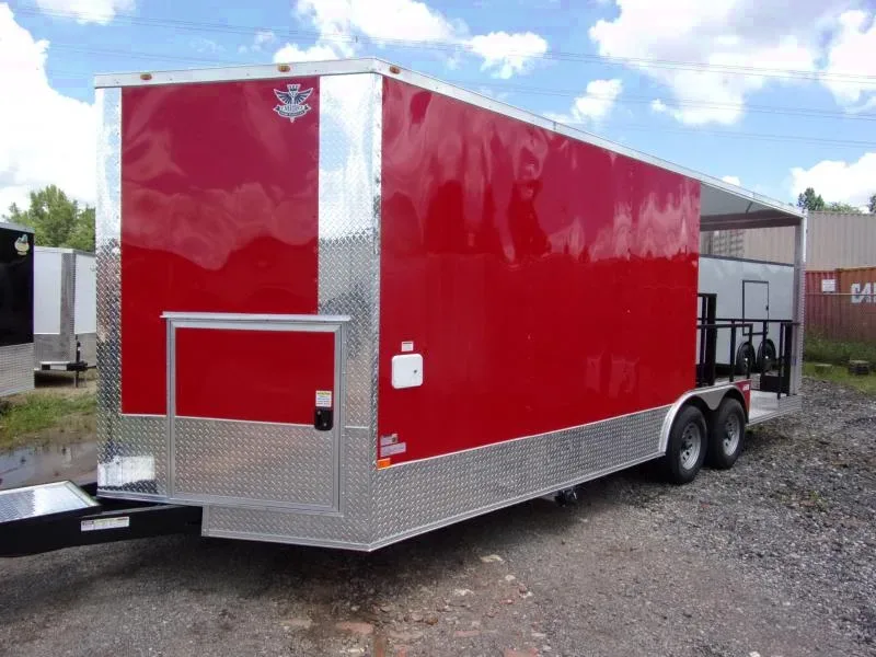 2025 Empire Cargo 8.5x22 Red Concession Trailer w/ Porch - Bonaire, GA