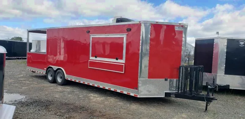 Empire Cargo 8.5x 28 bbq porch trailer turn key Vending / Concession Trailer