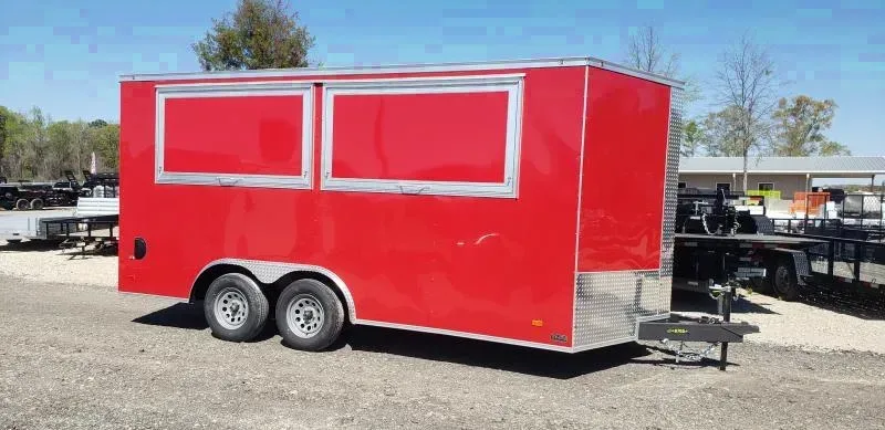 Covered Wagon Trailers 8x16 Concession Vending / Concession Trailer
