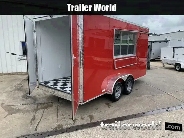 2025 7x16 Concession Trailer with Sink & A/C - Make Offer