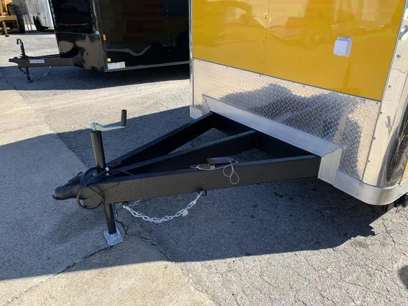 2025 Covered Wagon 7 x 16 Yellow Concession Trailer