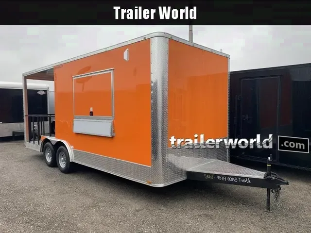 2025 8.5x20 BBQ Concession Trailer with Porch - Make Offer