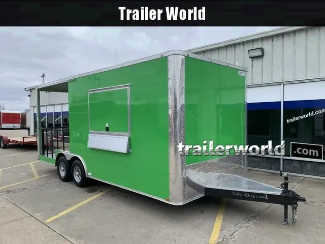 2025 8.5x20 BBQ Vending / Concession Trailer with Porch