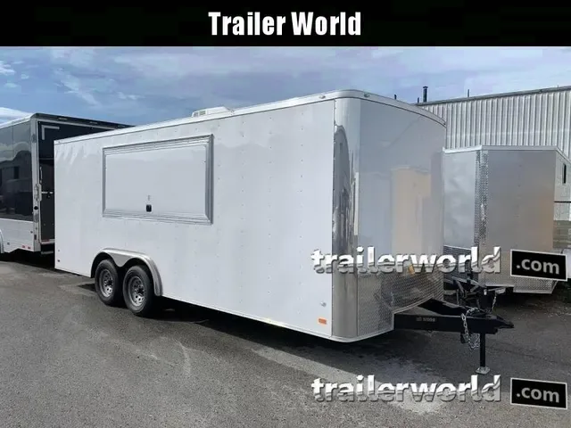 2025 Covered Wagon 8.5x20 Concession Trailer - White