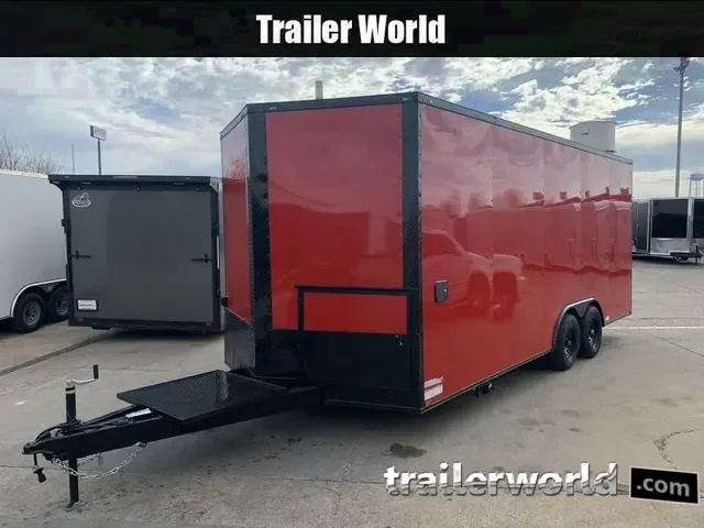 2025 Red Bumper Pull Concession Vending Trailer - 8.5x20