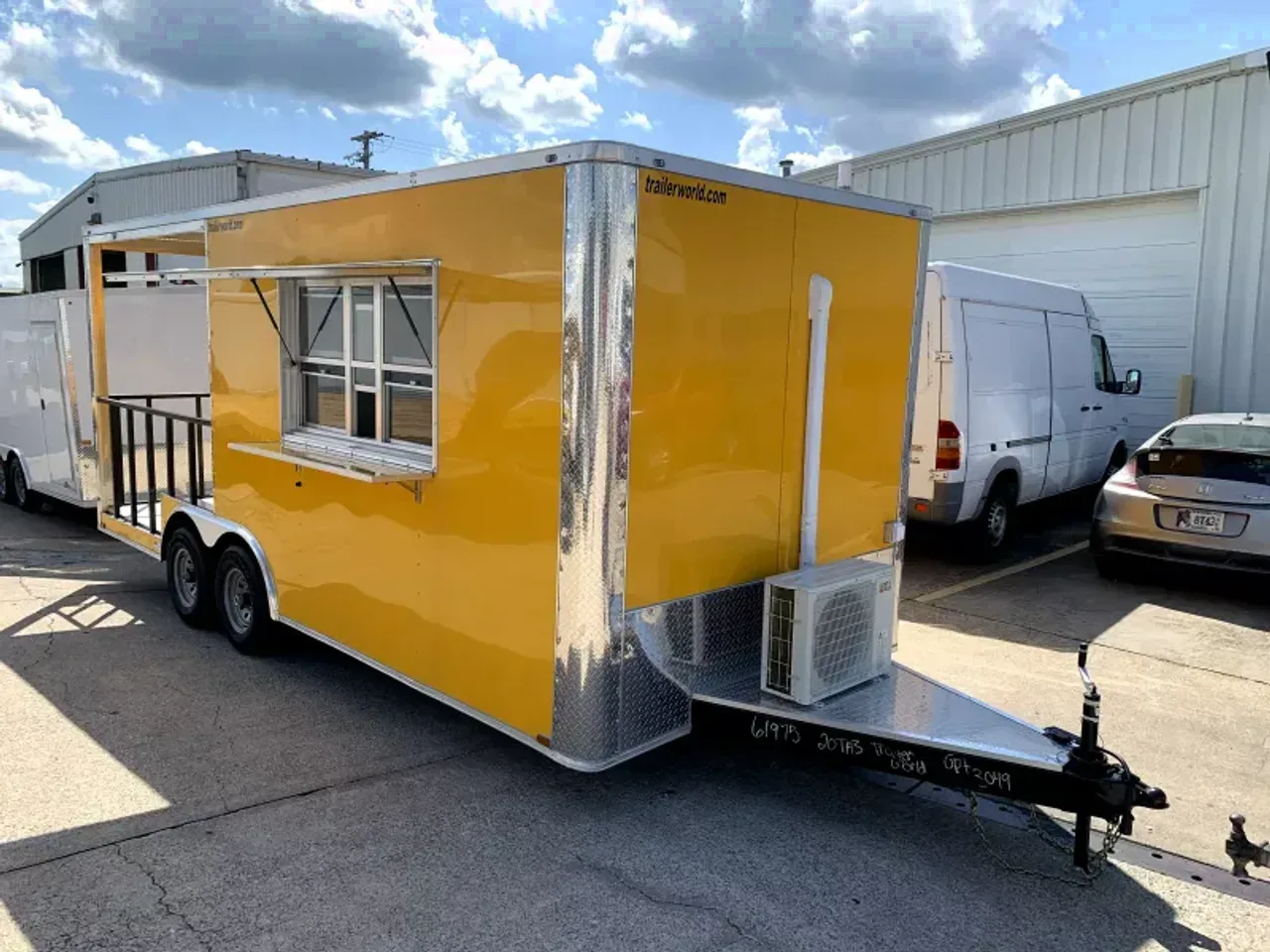 061975 - 2025 Miscellaneous 8.5' x 20' TA BBQ Porch Concession with Mini Split Concession/Vending Trailer