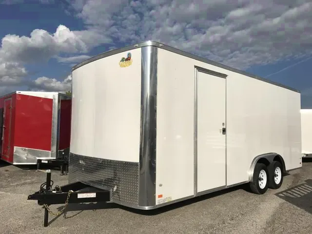 Brand New 2025 Covered Wagon 8x20 Vending Concession Trailer