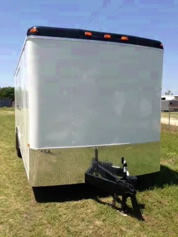 Concession Trailer White Flat Front 20ft