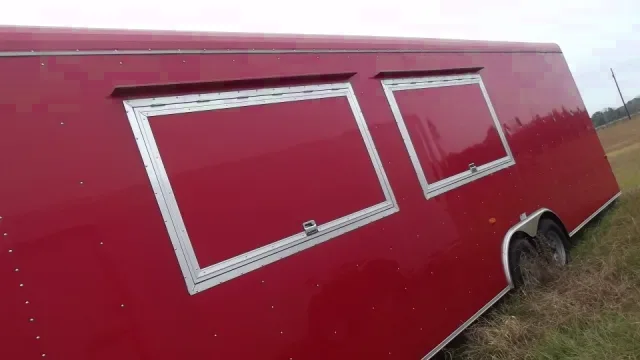 28ft Concession Trailer w/White Walls and Ceiling