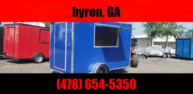 2025 Empire Cargo 6x12 Concession Trailer with Door - Byron, GA