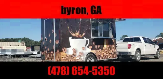 6x12 coffee Finished  trailer turn key