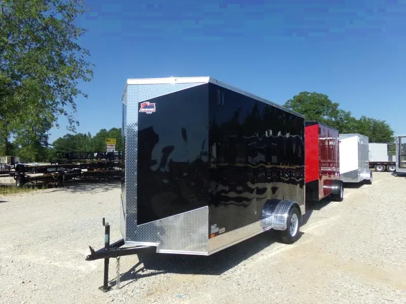 2025 Empire Cargo 6x12 Black Concession Vending Trailer - Make an Offer