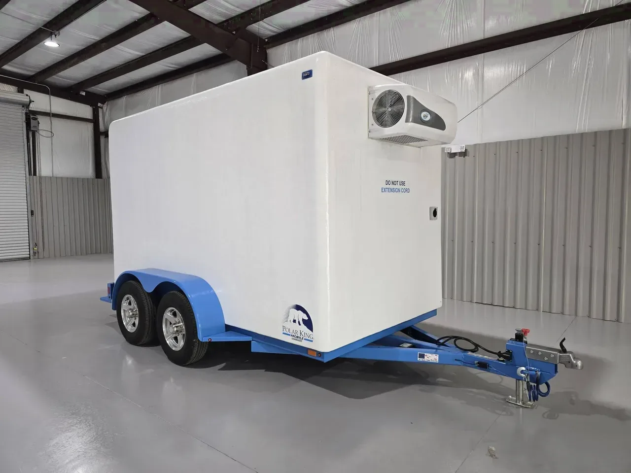 Concession/Vending 2026 6X12 Polar King 6X12 Tandem Axle Enclosed Cooler/Freezer Trailer -ECCN612-POLAR-190795 6 ft. x12 ft.