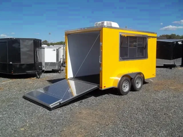 2025 Covered Wagon 7x12 Concession Trailer with AC & Power Jack - Inquire Now