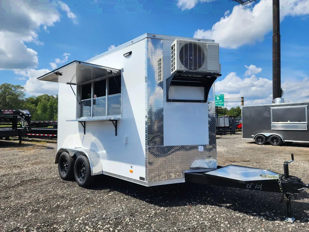 Concession/Vending 2024 7X12 Elite Trailers 7×12 Tandem Axle Concession Trailer Finished Interior With Sinks -eccn712-101101 7 ft. x12 ft.
