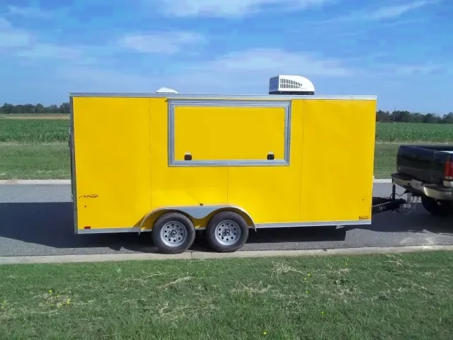 2025 7x16 Concession Trailer with AC & Glass Windows - Make Offer
