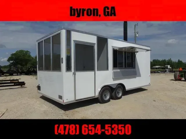 8.5X20 7' Interior w/ 6' Porch Vending / Concession Trailer