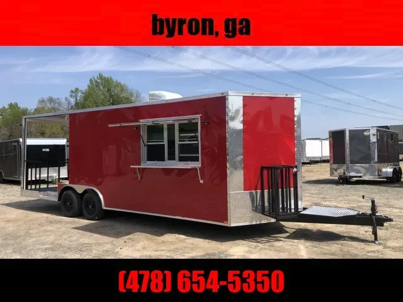 Empire 8.5x24 Concession 16' box 8' Porch Vending / cargo Trailer
