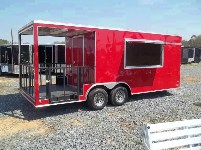 2025 Covered Wagon 8.5x20 Enclosed BBQ Porch Concession Trailer - Make Offer