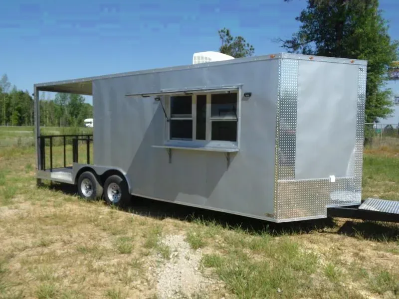 Empire 8.5x22 Concession 14' box 8' Porch Vending / cargo Trailer