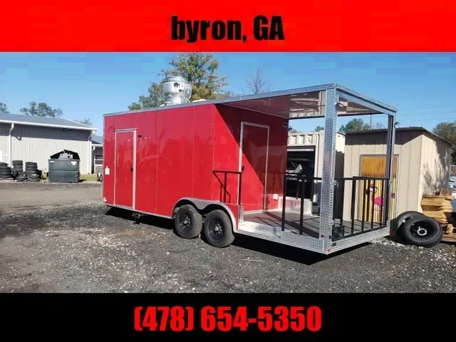 Empire 8.5x22 Concession 14' box 8' Porch Vending / cargo Trailer