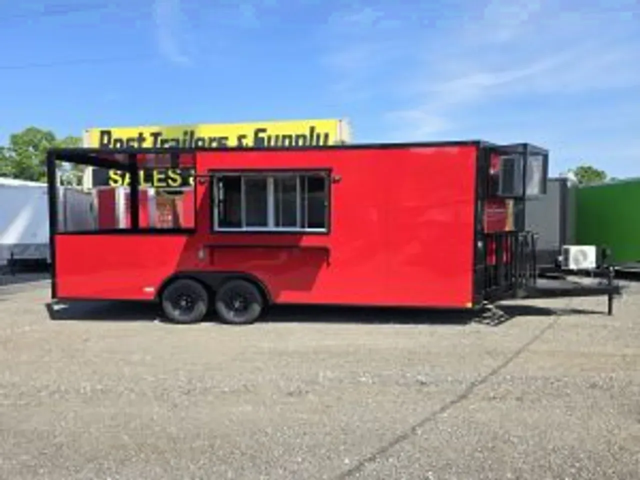 Concession/Vending 2026 8.5X22 Empire Cargo Trailer 8.5X22 Tandem axle 10K Enclosed Concession Porch/BBQ Trailer -ECCN8522-017021 8.5 ft. x22 ft.