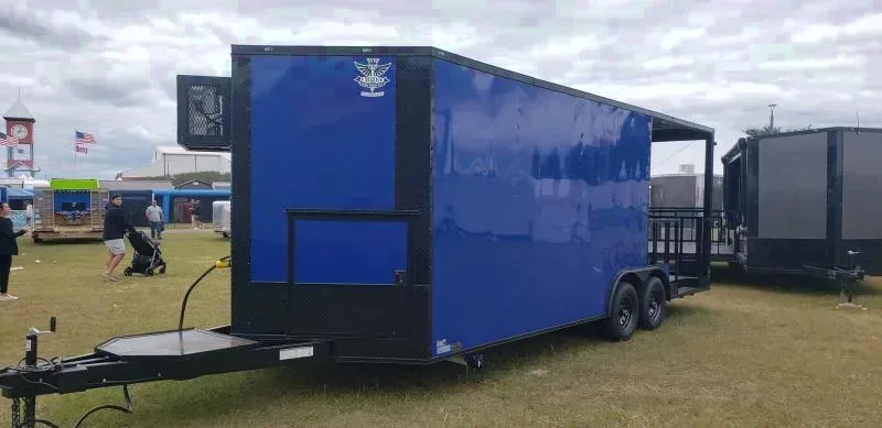 bbq trailer 8x22 Concession 14 box 8 Porch Vending / cargo Trailer