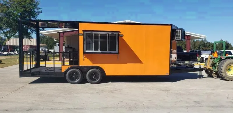 bbq trailer 8x22 Concession 14 box 8 Porch Vending / cargo Trailer