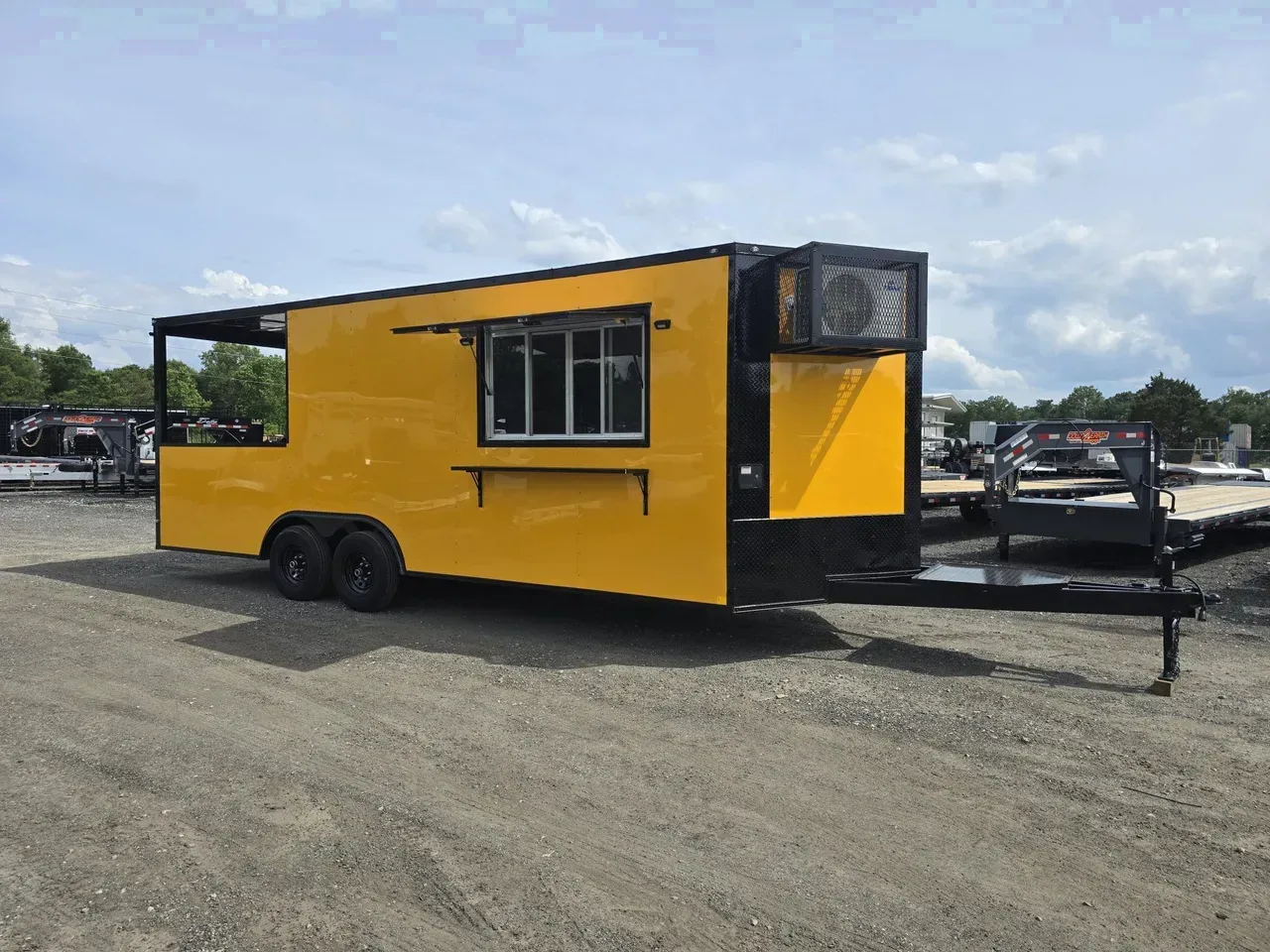 Concession/Vending 2026 8.5X22 Empire Cargo Trailer 8.5X22 10K Enclosed Concession Porch Trailer With Sinks -ECCN8522-017054 8.5 ft. x22 ft.
