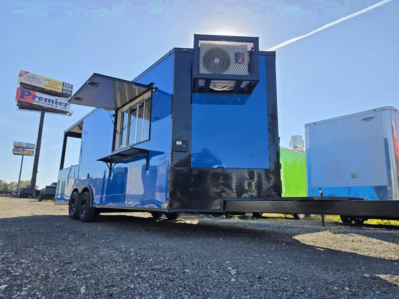Concession/Vending 2026 8.5X22 Empire Cargo Trailer 8.5X22 Tandem Axle 10K Concession Porch Trailer BBQ Trailer Finished Interior With Sinks -ECCN8522-017060 8.5 ft. x22 ft.