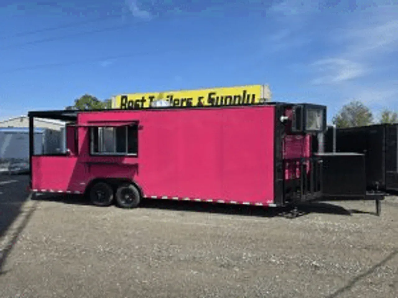 Concession/Vending 2026 8.5X24 Empire Cargo Trailer 8.5X24 Enclosed Concession Porch/BBQ Trailer With Hood And Fire Suppression -ECCN8524-017019 8.5 ft. x24 ft.
