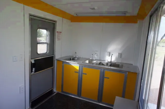 12FT SA BUMPER PULL YELLOW CONCESSION TRAILER