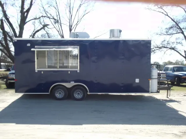 20ft Blue Finished Concession Trailer