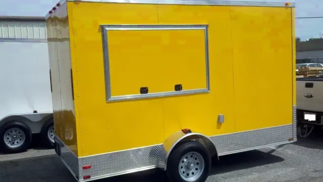 6 X 12 SA YELLOW CONCESSION TRAILER (SINK PKG)