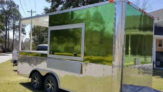 CUSTOM 8.5X16 PORCH CONCESSION....