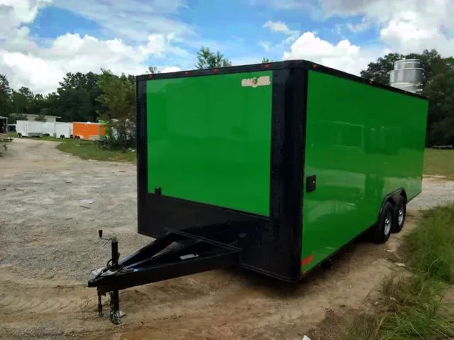 (2025) 8.5 X 20 Lime Green Concession Trailer