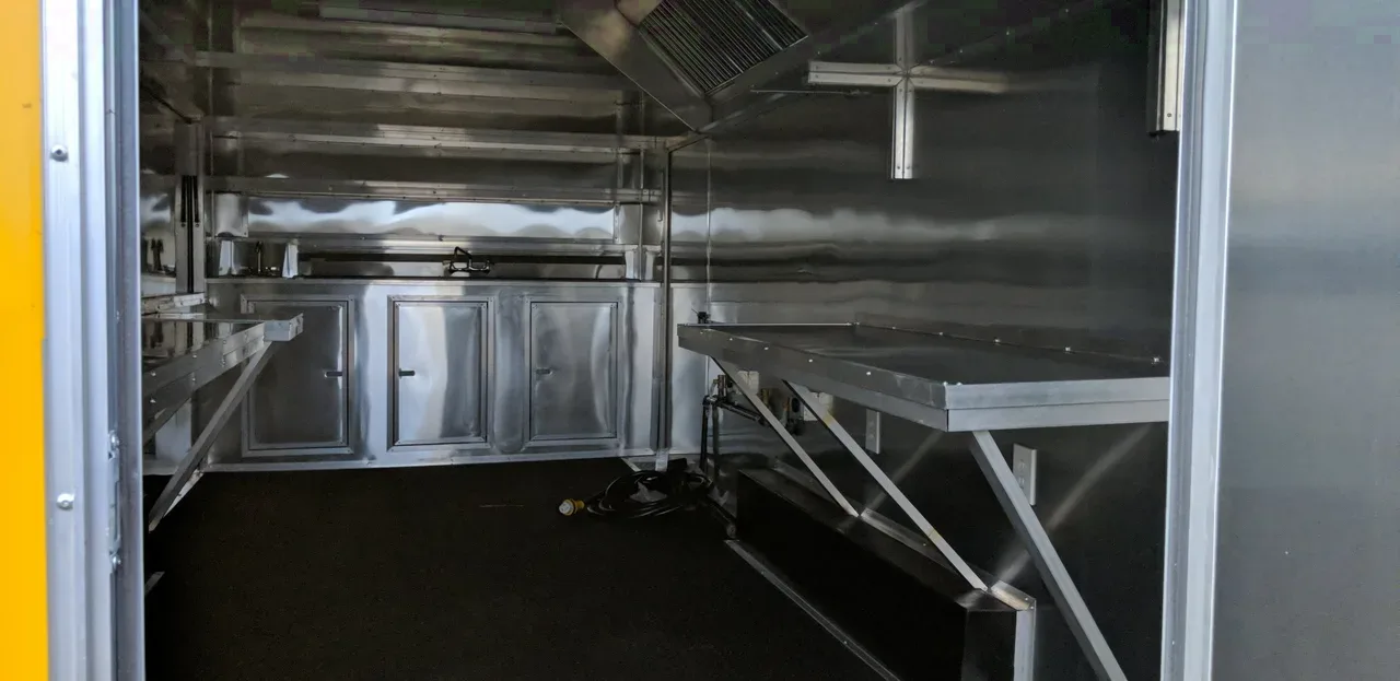2025 YELLOW 8.5X20 CONCESSION TRAILER