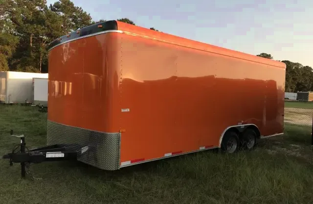 20ft Orange T/A Concession Trailer
