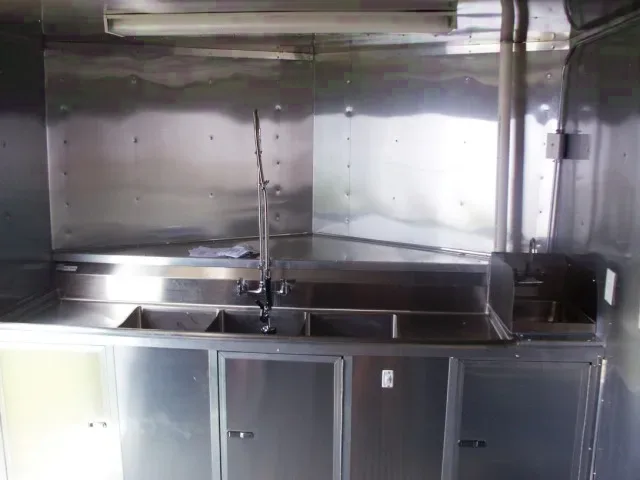 BBQ Concession Trailer Custom Porch 20ft