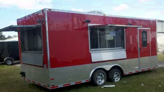 RED 8.5X20 CONCESSION TRAILER