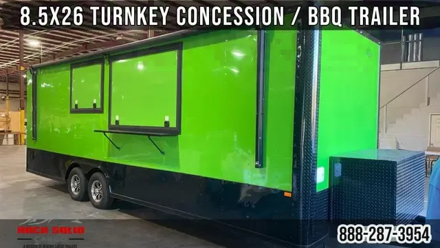 2024 Rock Solid Cargo 8.5x26 Tandem Axle Concession Trailer